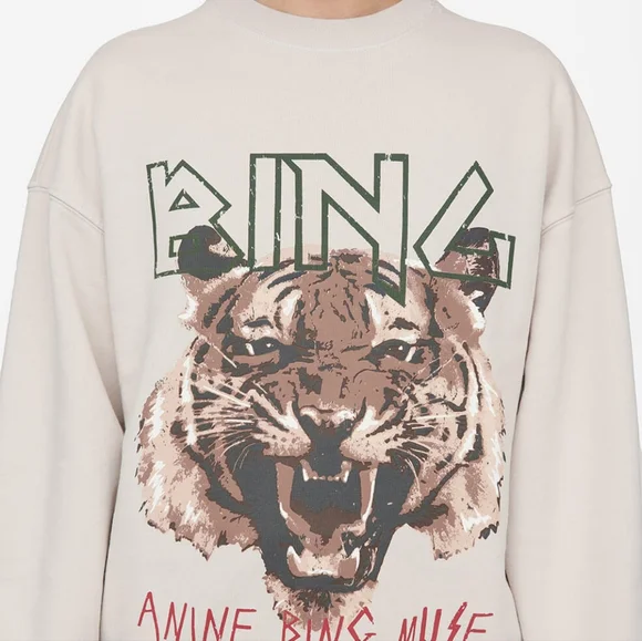 Anine Bing - tiger sweatshirt - large - Picture 2 of 4